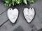 *4* 24x16mm Plated 304 Stainless Steel Heart Charm Pendants - Choose Your Color